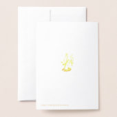 Gold Angel Folienkarte (Rückseite mit Umschlag)