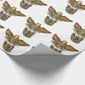 Gold Angel Geschenkpapier (Ecke)