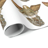 Gold Angel Geschenkpapier (Rolleneckpunkt)