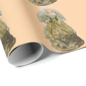 Gold Angel Light Gold Wrapping Paper Geschenkpapier (Rolleneckpunkt)