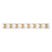 Gold Angel White Ribbon Satinband (Vorderseite)