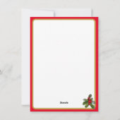 Gold Angels Weihnachts-Foto Feiertagskarte (Rückseite)