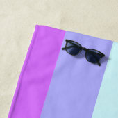 Gold Anker Moderner Nautical Stripes Individuelle Strandtuch (Beispiel)