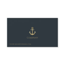 Gold Anker-Visitenkarte