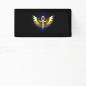 Gold Ankh mit Wings Banner (InSitu)