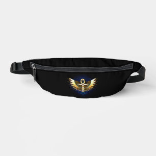 Gold Ankh mit Wings Bauchtasche
