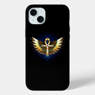 Gold Ankh mit Wings Case-Mate iPhone Hülle