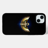 Gold Ankh mit Wings Case-Mate iPhone Hülle (Rückseite (Horizontal))