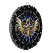 Gold Ankh mit Wings Dartscheibe (Vorderseite Links)