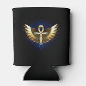 Gold Ankh mit Wings Dosenkühler (Rückseite)
