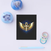 Gold Ankh mit Wings Flyer (Einzeln)