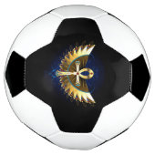 Gold Ankh mit Wings Fußball (Gedreht)