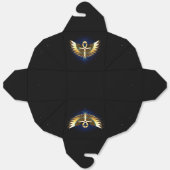 Gold Ankh mit Wings Geschenkschachtel (Ungefaltet)