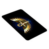 Gold Ankh mit Wings Magnet (Rechte Seite)