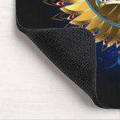 Gold Ankh mit Wings Mousepad (Ecke)