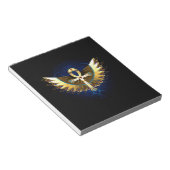 Gold Ankh mit Wings Notizblock (angewinkelt)
