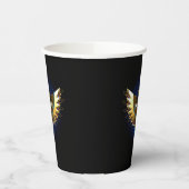 Gold Ankh mit Wings Pappbecher (Links)