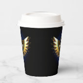 Gold Ankh mit Wings Pappbecher (Links)