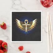 Gold Ankh mit Wings Serviette (Beispiel)