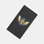 Gold Ankh mit Wings Serviette (Ecke)