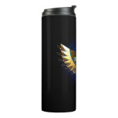 Gold Ankh mit Wings Thermosbecher (Nach links gedreht)