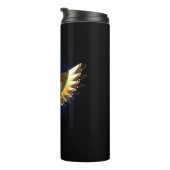 Gold Ankh mit Wings Thermosbecher (Nach rechts gedreht)