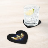Gold Ankh mit Wings Untersetzer (Vor Ort)