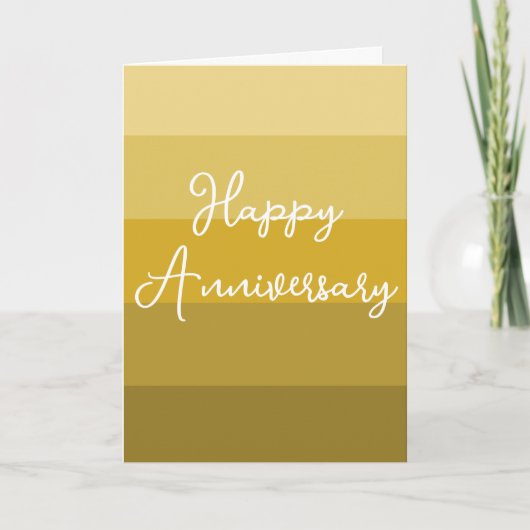 GOLD ANNIVERSARY ROMANTIC LIEBE GOLDEN 50. WEDDING KARTE (Vorderseite)