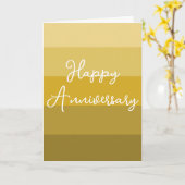 GOLD ANNIVERSARY ROMANTIC LIEBE GOLDEN 50. WEDDING KARTE (Gelbe Blume)