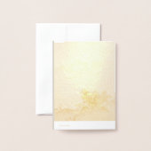 Gold antike chinesische Kunst Glückwunsch zum Gebu Folienkarte (Rückseite mit Umschlag)