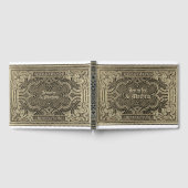 Gold Antique Look Gästebuch (Voll)