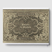 Gold Antique Look Gästebuch (Rückseite)