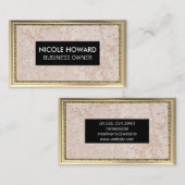 Gold Antiquitätenrahmen | Wall Grunge Texture Visitenkarte (Vorne/Hinten)