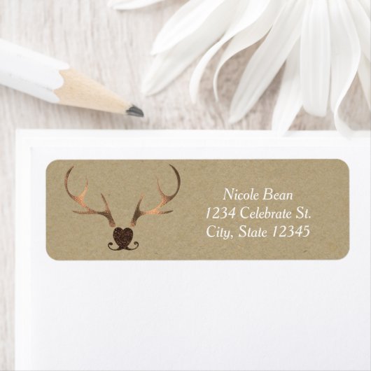 Gold Antlers & Brown Paper Rustic Wedding (Insitu)