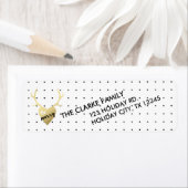 Gold Antlers | Rücksendeadresse für Feiertagen (Insitu)