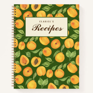 Gold Apricots - individuelles Rezept Notizblock