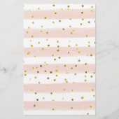 Gold April Duwers Baby Shower Baby Tracks (Rückseite)