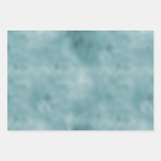 Gold Aqua Aquamarin Türkis Glam Leopard Print Geschenkpapier Set (Vorderseite 3)