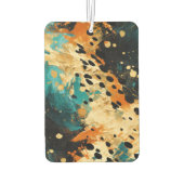 Gold Aqua Black Leopard Autolufterfrischer (Rückseite)