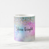 Gold Aqua Glitzer Lila Unicorle Sparkle      Kaffeetasse (Mittel)