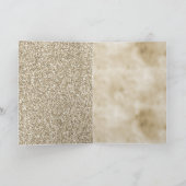 Gold Aqua Lila Glitzer Sparkone Karte (Innenseite)