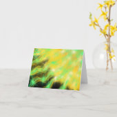 Gold Aqua Sternexplosion Moderne Christliche Kunst Karte (Gelbe Blume)
