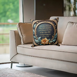 Gold Aquamarin Verona Sonnenuntergang individuell  Kissen