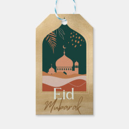 Gold Aquarell Eid Mubarak Eid Gift Tags Geschenkanhänger