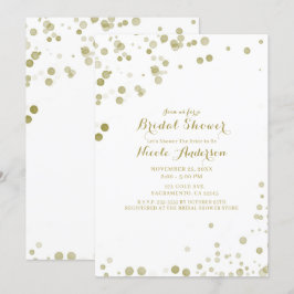 Gold Aquarelltöne Modernes, sauberes Brautparty Einladung