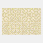 Gold Arabesque Muster Geschenkpapier Set (Vorderseite 2)