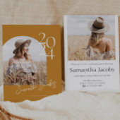 Gold Arch Moderne Graduierungspartei für Minimalis Einladung