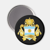 Gold Argentinien Magnet (Vorderseite/Rückseite)