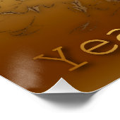 Gold Aries - 2015 Ram Year - Perfect Poster (Ecke)