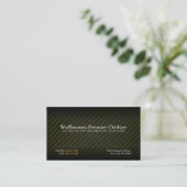Gold Armani Anzug Business Cards Visitenkarte (Stehend Vorderseite)